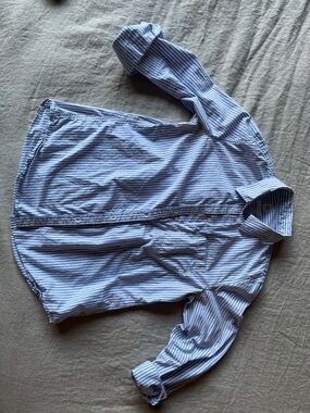 Women’s Blue Stripe Fitted Medium Gap B/D.